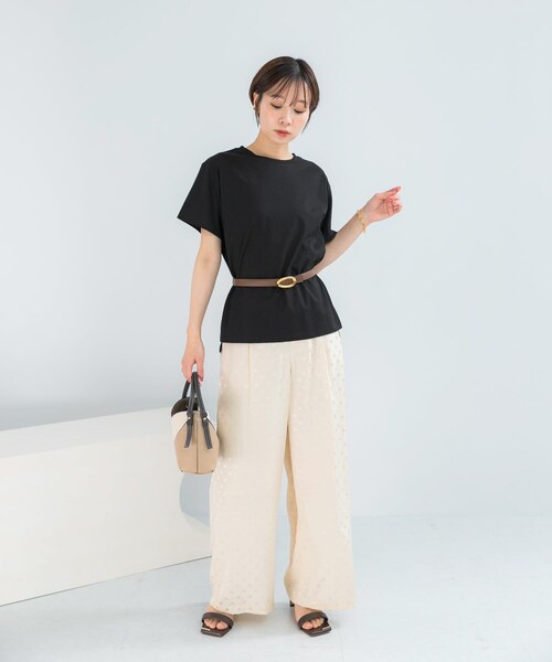 URBAN RESEARCH ROSSO（アーバンリサーチロッソ）の「UVカットアイスコットンカットソー（Tシャツ/カットソー・レディース・OFF/BLACK/MINT GREEN・Free）」の19枚目の写真