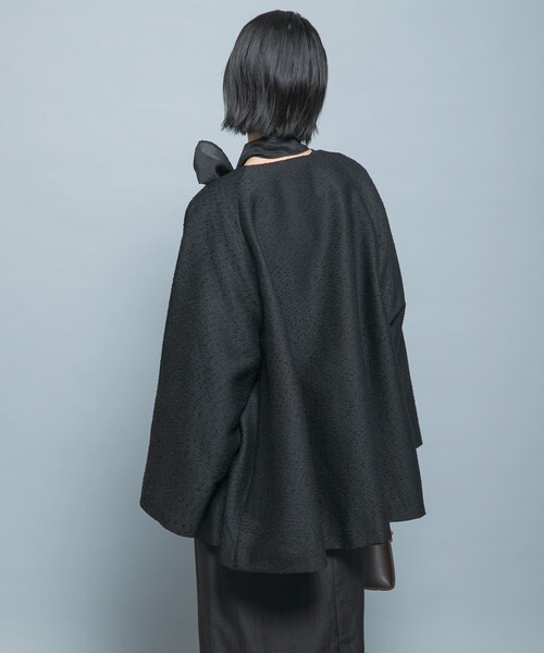 URBAN RESEARCH ROSSO(アーバンリサーチロッソ)の「CHIGNON ネップツイードコート(テーラードジャケット・レディース・LBEIGE/BLACK・Free)」の7枚目の写真