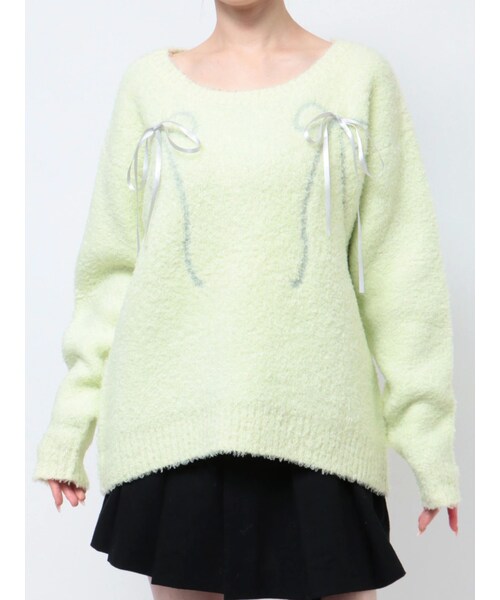 CALNAMUR（カルナムール）の「WRAPPING RIBBON JQD KNIT/ラッピング 