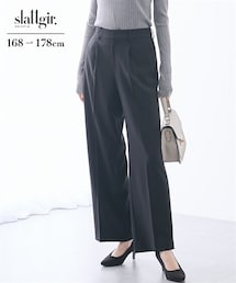 slattgir | 【レディーススーツ】（七五三・フォーマル）高身長　フロントタックワイドパンツ（カセット対応）（トールサイズ）(スーツセット)