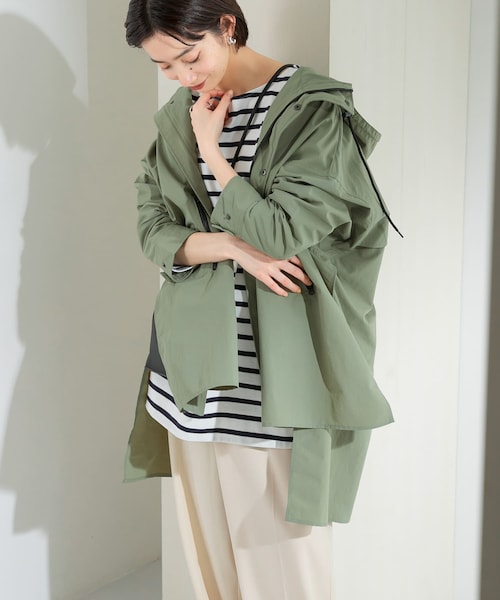 KBF（ケイビーエフ）の「BIGマウンテンパーカー（マウンテンパーカー・レディース・KHAKI/L.GREIGE/CAMEL・one）」の14枚目の写真