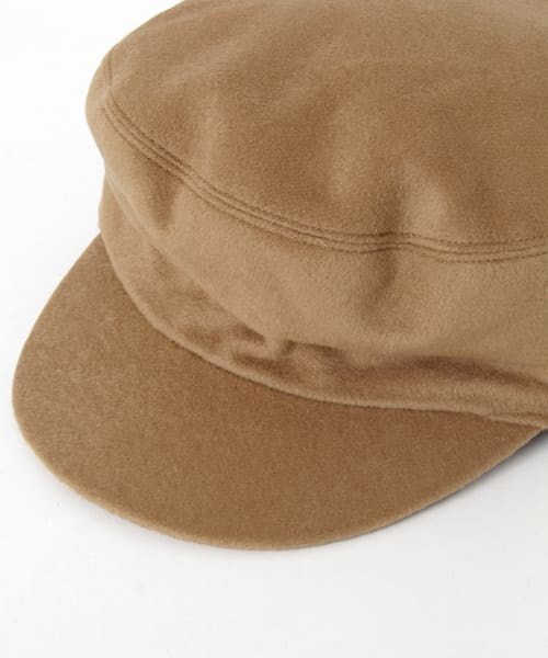 URBAN RESEARCH DOORS（アーバンリサーチドアーズ）の「KIJIMA TAKAYUKI　カシミヤマリンキャップ∴（ハンチング/ベレー帽・レディース・CAMEL/BLACK・FREE）」の6枚目の写真