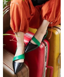 EVRIS | デザインヒールミュール(サンダル)