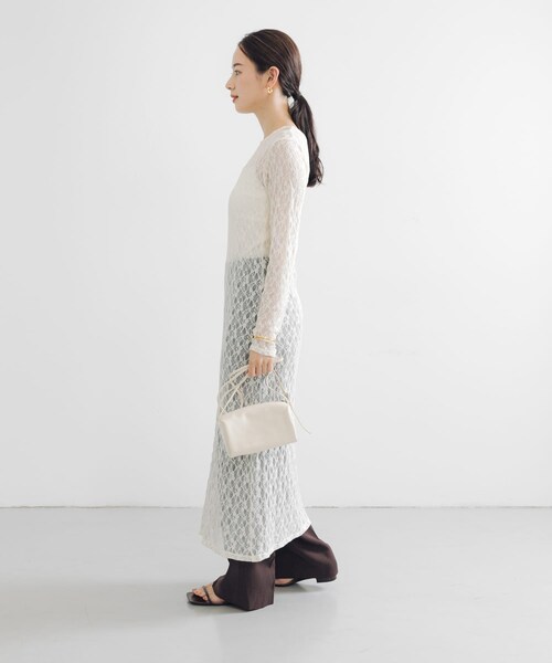 URBAN RESEARCH（アーバンリサーチ）の「ストレッチレースカットワンピース（ワンピース・レディース・OFF/BLACK・FREE）」の10枚目の写真