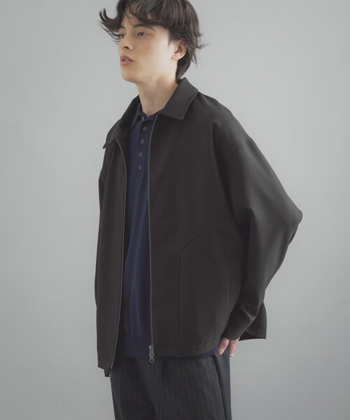 SENSE OF PLACE by URBAN RESEARCH(センスオブプレイスバイアーバンリサーチ)の「『撥水/防花粉』SKINProofジップブルゾン(ブルゾン・メンズ・BLACK/BROWN/BLUE GRAY・M/L)」の7枚目の写真