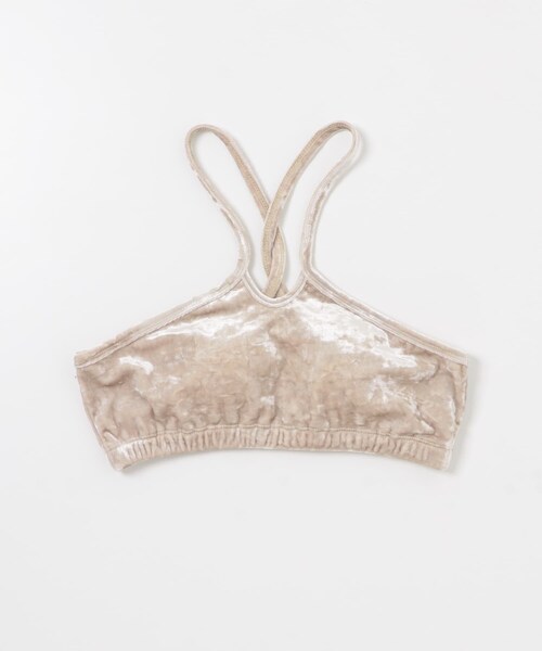 KBF（ケイビーエフ）の「ベロアブラトップ（ブラジャー・レディース・D.BROWN/CHAMPAGNE/FOG BLUE・one）」の2枚目の写真