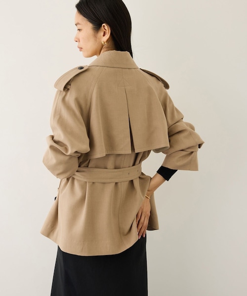 ROPE'(ロペ)の「【MANTECO(マンテコ)】テンセルウールミドル丈トレンチコート(トレンチコート・レディース・ベージュ・F)」の7枚目の写真