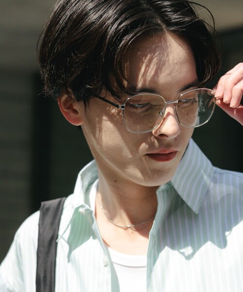 SENSE OF PLACE by URBAN RESEARCH（センスオブプレイスバイアーバンリサーチ）の「メタルフレームサングラス（メガネ・メンズ・SILVER/SLV MATT・one）」の4枚目の写真