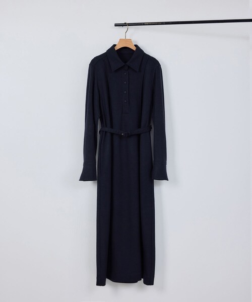 ROPE'（ロペ）の「ウールジャージーワンピース/イージーケア（ワンピース・レディース・ネイビー・F）」の4枚目の写真