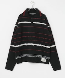 URBAN RESEARCH | Andersson Bell　B&W STRIPE POLO SWEATER(ニット/セーター)