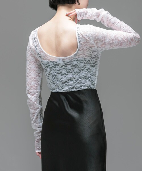 URBAN RESEARCH（アーバンリサーチ）の「ambiguous　Lace Body Suit（その他アンダーウェア/インナー・レディース・WHITE/BLACK/PINK・FREE）」の8枚目の写真