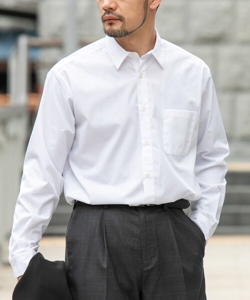 URBAN RESEARCH ROSSO(アーバンリサーチロッソ)の「『防シワ/防臭』アーバンリラックスブロードシャツ(シャツ/ブラウス・メンズ・WHITE/NAVY/BLUE/KHAKI/SAX/CHARCOAL・S/M/L/XL)」の8枚目の写真