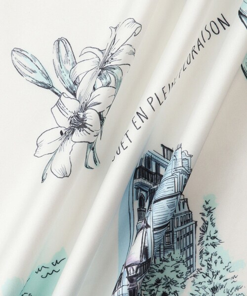 ROPE' PICNIC（ロペピクニック）の「シティーパターンスカーフ 90cm（バンダナ/スカーフ・レディース・ベージュ/サックス/オレンジ系・F）」の9枚目の写真