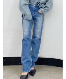 GYDA | ウエストカーブストレートデニムパンツ(デニムパンツ)