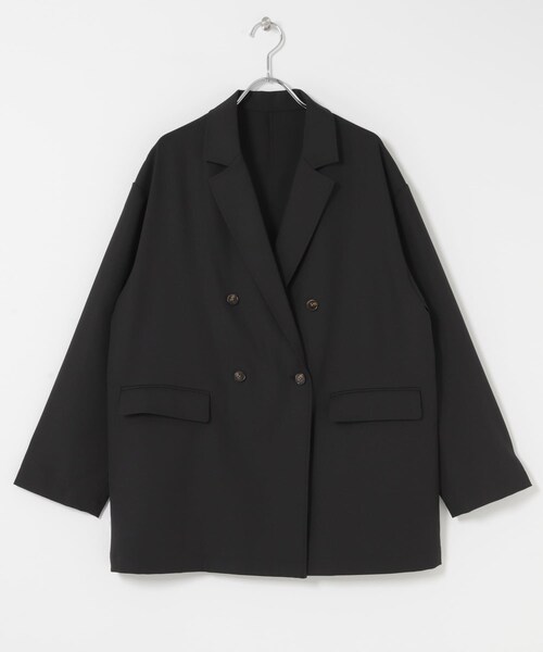 ITEMS URBANRESEARCH（アイテムズ アーバンリサーチ）の「リネンライクジャケット（テーラードジャケット・レディース・BRN/L.BEG/BLK・Free）」の9枚目の写真