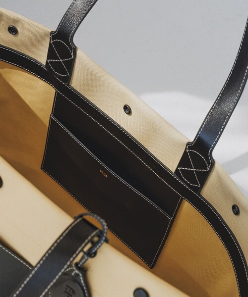 ROPE'（ロペ）の「【E'POR】【A4/PC対応・内側撥水・軽量】SAIL BAG(セイルバッグ)/26SS新型（トートバッグ・レディース・ブラウン/ベージュ・F）」の22枚目の写真