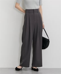 nissen | フロントタック入ワイドパンツ(パンツ)