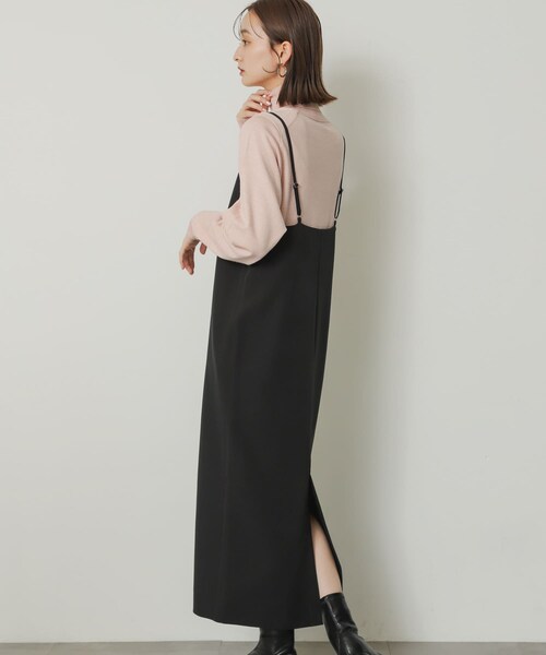 SENSE OF PLACE by URBAN RESEARCH（センスオブプレイスバイアーバンリサーチ）の「ストレートキャミワンピース（ワンピース・レディース・NAVY/BEIGE/BLACK・one）」の15枚目の写真