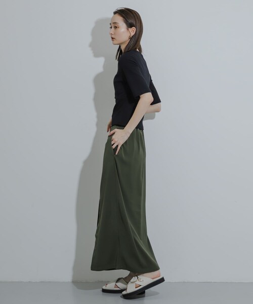 SENSE OF PLACE by URBAN RESEARCH(センスオブプレイスバイアーバンリサーチ)の「ウエストリブコンパクトトップ(Tシャツ/カットソー・レディース・L.GRAY/IVORY/BLACK/RED・one)」の20枚目の写真