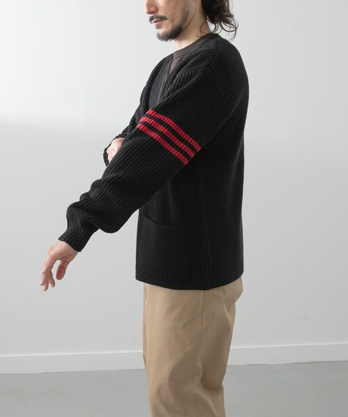 ITEMS URBANRESEARCH（アイテムズ アーバンリサーチ）の「ウール混サガラ刺繍カーディガン（カーディガン/ボレロ・メンズ・GRN/BLK・M/L）」の6枚目の写真