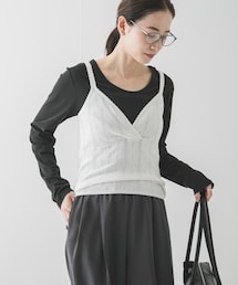 URBAN RESEARCH | パターンメッシュニットキャミソール(ニット/セーター)