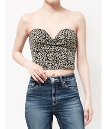 leopard printベアビスチェ
