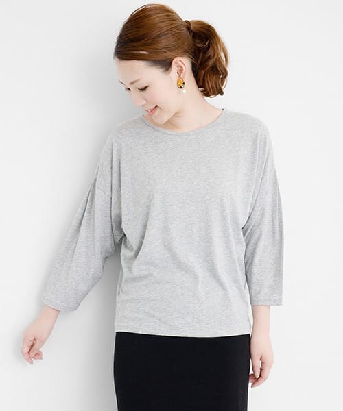 URBAN RESEARCH ROSSO（アーバンリサーチロッソ）の「C/RYドロッププルオーバー（Tシャツ/カットソー・レディース・GRAY/OFF WHITE/BLACK・FREE）」の5枚目の写真