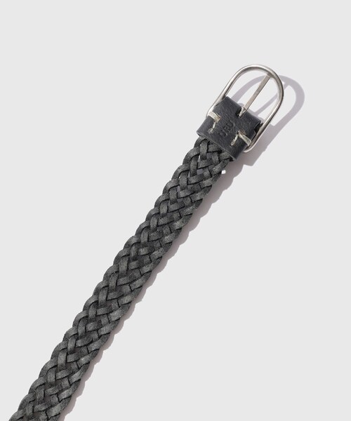 ADAM ET ROPE'（アダムエロペ）の「【URU/ウル】LEATHER MESH BELT（ベルト・メンズ・ブラック・F）」の4枚目の写真