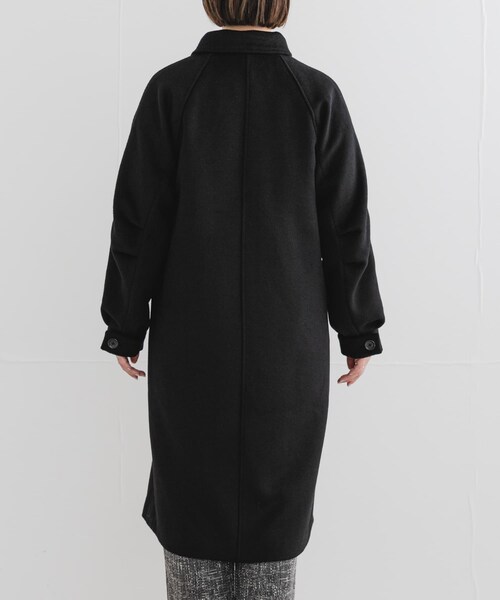 URBAN RESEARCH ROSSO（アーバンリサーチロッソ）の「F by ROSSO　『UR TECH』ビーバーステンカラーロングコート（ステンカラーコート・レディース・BROWN/BLACK・Free）」の13枚目の写真