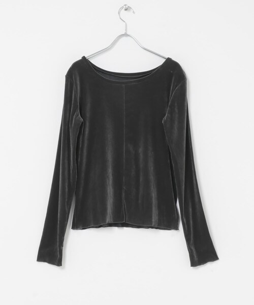 URBAN RESEARCH ROSSO(アーバンリサーチロッソ)の「シアーベロアバックシームカットソー(Tシャツ/カットソー・レディース・OFF/CHARCOAL/BROWN/SAX・Free)」の9枚目の写真