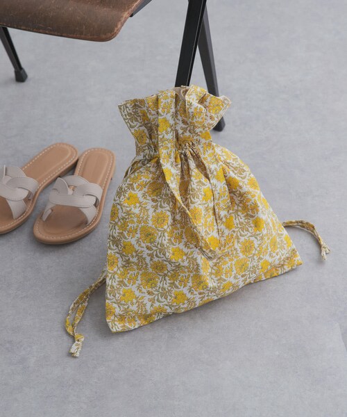 URBAN RESEARCH DOORS（アーバンリサーチドアーズ）の「インドプリントトートバッグ（トートバッグ・レディース・YELLOW/BLUE/PINK/ORANGE・One）」の5枚目の写真
