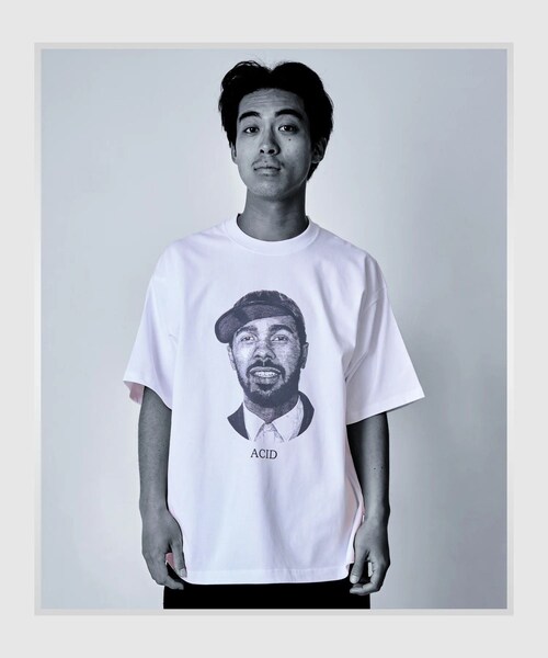 bonjour records（ボンジュールレコーズ）の「Somewhere in Tokyo/サムウェア・イン・トウキョウ ACID Tee / Designed by 25 NOT FOUND（Tシャツ/カットソー・レディース・ホワイト・L/M/XL）」の8枚目の写真