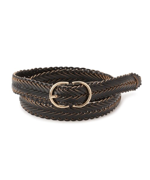 ROPE' PICNIC(ロペピクニック)の「22mmボンデッドレザーファイバーメッシュベルト(ベルト・レディース・ブラック/キナリ/ブラウン・F)」の5枚目の写真