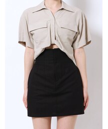 EMODA | ツイストショートシャツ(シャツ/ブラウス)