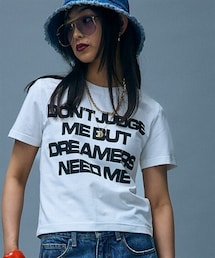 nissen | ロゴプリントコンパクトTシャツ＜大きいサイズ有＞GEVS.(Tシャツ/カットソー)