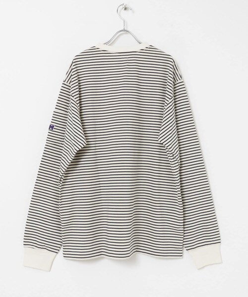 URBAN RESEARCH（アーバンリサーチ）の「Needles　Long-Sleeve Crew Neck T-shirts（Tシャツ/カットソー・メンズ・Nvy/Wht/Wht/Nvy・S/M/L）」の15枚目の写真