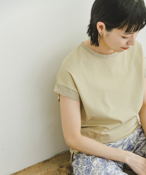 ITEMS URBANRESEARCH(アイテムズ アーバンリサーチ)の「バックタックフレンチプルオーバー(Tシャツ/カットソー・レディース・L.BEG/WHT/BLK/CML/KHK/WHT2・FREE)」の4枚目の写真