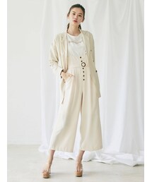 dazzlin | サス付プチリボンワイドパンツ(その他パンツ)