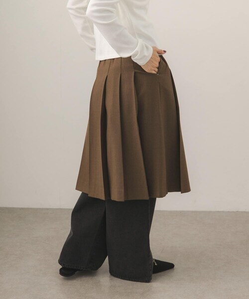 KBF（ケイビーエフ）の「プリーツミディスカート（スカート・レディース・CHARCOAL/BROWN・One）」の18枚目の写真