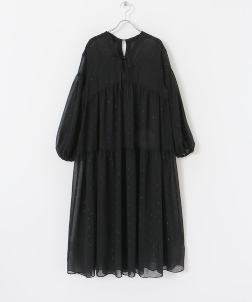 URBAN RESEARCH ROSSO（アーバンリサーチロッソ）の「カットジャガードティアードワンピース（ワンピース・レディース・BLUE/BLACK・FREE）」の8枚目の写真