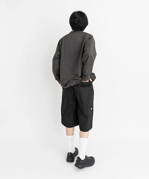 EKAL（エカル）の「『別注』Dickies×EKAL　ワイドロングショーツ（その他パンツ・メンズ・ブラウン/ブラック・M/L）」の9枚目の写真