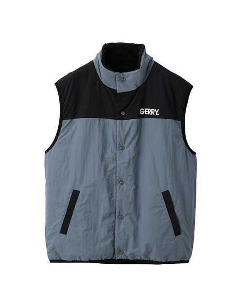 nissen（ニッセン）の「リバーシブルベスト【大きいサイズメンズ】/GERRY（ジェリー）（ベスト・メンズ・#230オレンジ&グレー/#840ブラック&ブルー・3L/4L/5L）」の4枚目の写真