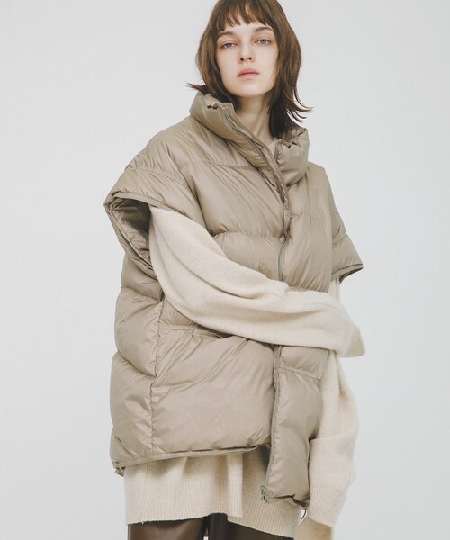 LAATO（ラート）の「short-sleeved down vest（その他アウター・レディース・チョコレート/ラクダ・FREE）」の18枚目の写真