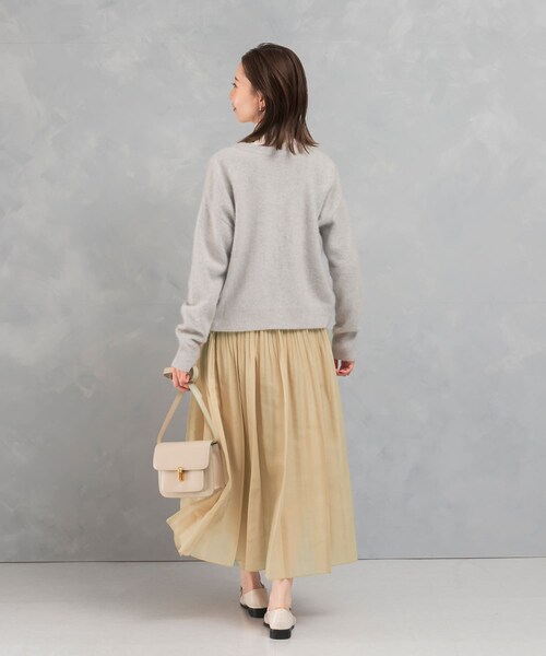 URBAN RESEARCH ROSSO（アーバンリサーチロッソ）の「オーガンジープリーツスカート（スカート・レディース・OFF WHITE/YELLOW・FREE）」の15枚目の写真