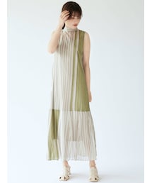 LAGUNAMOON | シアーグラデーションニットワンピース(ワンピース)