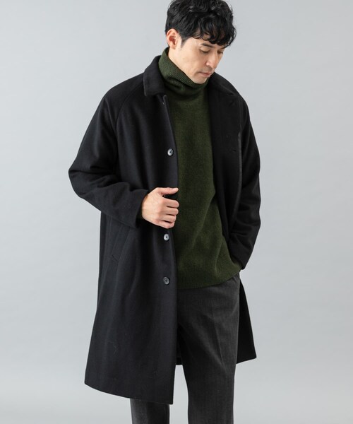 URBAN RESEARCH ROSSO(アーバンリサーチロッソ)の「スーパー100 オーバーバルマカンコート(ステンカラーコート・メンズ・CHARCOAL/NAVY/BLACK・M/L)」の7枚目の写真