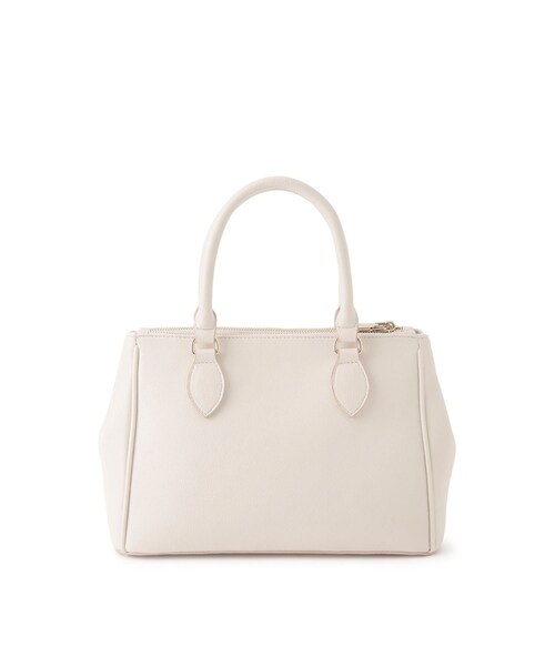 VIS（ビス）の「【新色追加】【2WAY】フロント金具3層トートバッグ（ショルダーバッグ・レディース・ブラック/キナリ/サックス/ベージュ・F）」の21枚目の写真