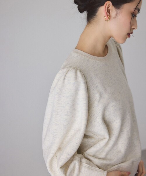 ADAM ET ROPE'（アダムエロペ）の「ウールミックスフォルムプルオーバー（スウェット・レディース・グレー/キナリ系/サックス・F）」の18枚目の写真