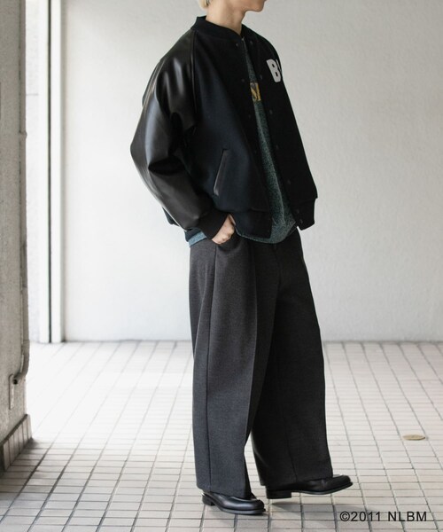 SENSE OF PLACE by URBAN RESEARCH(センスオブプレイスバイアーバンリサーチ)の「Negro Leagues スタジャン(スタジャン・メンズ・BLACK/NAVY・M/L)」の19枚目の写真