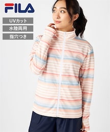 nissen（ニッセン）の「フィラ　メッシュボーダーラッシュガード（水陸両用・UVカット）/FILA（325-646）（ラッシュガード・キッズ）」